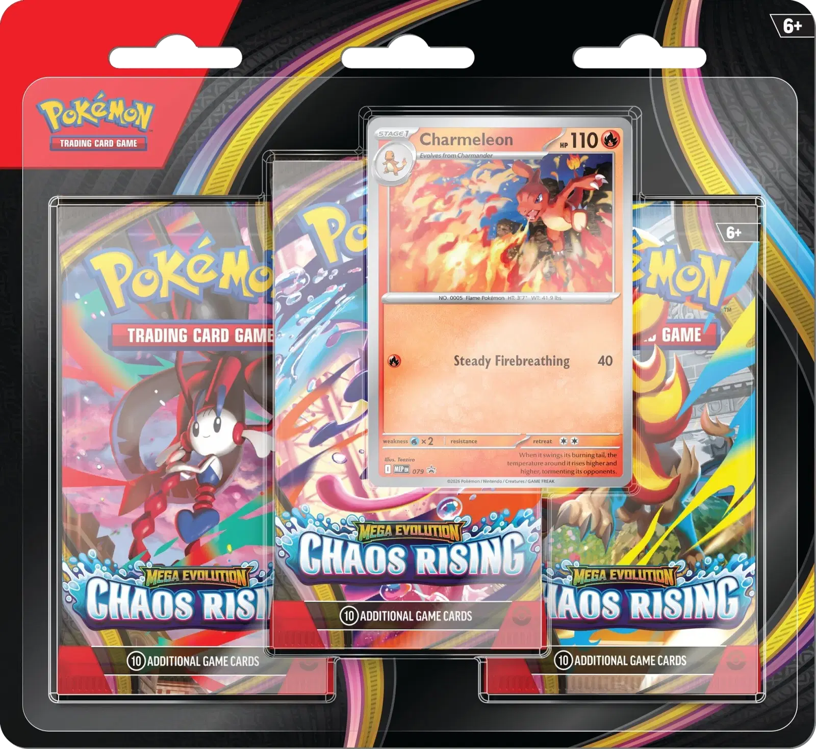 Pack 3 boosters Méga-Évolution - Chaos Ascendant