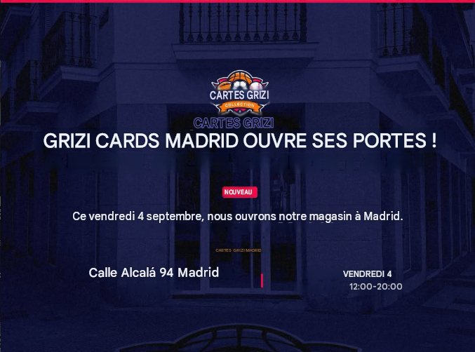 Antoine Griezmann ouvre sa boutique Grizi Cards à Madrid