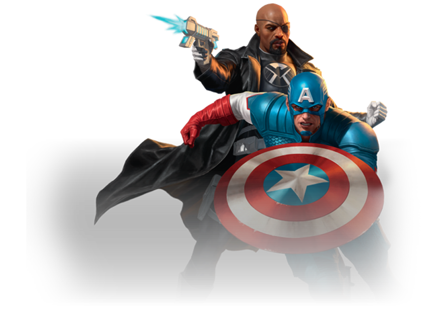 Captain America et Nick Fury